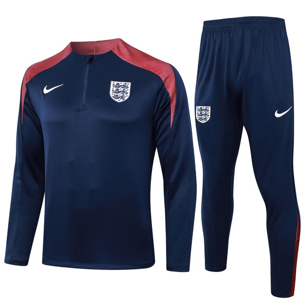 Sudadera De Training Inglaterra 2024/25 Azul Rojo 3